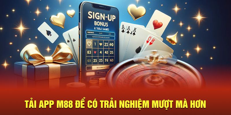 Nhận thông báo nhanh chóng khi tải app M88